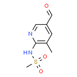 N-(5-formyl-3-Methylpyridin-2-yl)Methanesulfonamide结构式