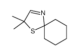 2,2-dimethyl-1-thia-4-azaspiro[4.5]dec-3-ene Structure