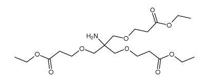 1,11-diethyl 6-amino-6-(4-ethoxycarbonyl-2-oxabutyl)-4,8-dioxaundecane-dicarboxylate结构式