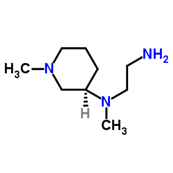 N-Methyl-N-[(3R)-1-methyl-3-piperidinyl]-1,2-ethanediamine Structure