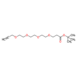 Propargyl-PEG4-Boc Structure