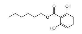 2,6-Dihydroxybenzoic acid hexyl ester结构式