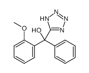 (+/-)-(2-methoxy-phenyl)(phenyl)(1H-tetrazol-5-yl)methanol结构式