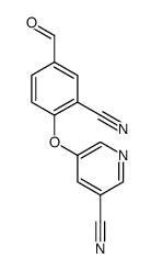 5-(2-cyano-4-formylphenoxy)nicotinonitrile结构式