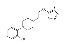 2-[4-[2-[(4-methyl-1,3-thiazol-5-yl)oxy]ethyl]piperazin-1-yl]phenol Structure