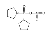 dipyrrolidin-1-ylphosphoryl methanesulfonate Structure