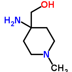 (4-Amino-1-methyl-4-piperidinyl)methanol结构式