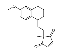 3-Methoxy-13-methyl-8,14-secogona-1,3,5(10),9(11),15-pentaen-14,17-dion Structure