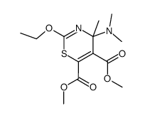 4-dimethylamino-2-ethoxy-4-methyl-4H-1,3-thiazine-5,6-dicarboxylate de methyle Structure