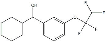 cyclohexyl-[3-(1,1,2,2-tetrafluoroethoxy)phenyl]methanol结构式