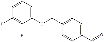 4-[(2,3-difluorophenoxy)methyl]benzaldehyde结构式
