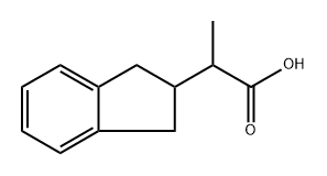 2-(2,3-二氢-1H-茚-2-基)丙酸结构式