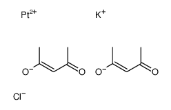 potassium (1-acetyl-2-oxopropyl)chloro(pentane-2,4-dionato-O,O')platinate structure