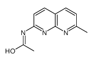 N-(7-methyl-1,8-naphthyridin-2-yl)acetamide结构式