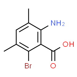 2-Amino-6-bromo-3,5-dimethylbenzoic acid Structure