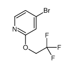 4-broMo-2-(2,2,2-trifluoroethoxy)pyridine structure