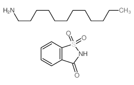 1,2-Benzisothiazol-3 (2H)-one, 1,1-dioxide, compd. with 1-dodecanamine (1:1) structure