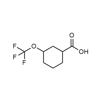 3-(Trifluoromethoxy)cyclohexanecarboxylic acid Structure