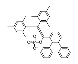 [1-(2,3-diphenylphenyl)-2,2-bis(2,4,6-trimethylphenyl)ethenyl] phosphate结构式