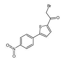 2-bromo-1-[5-(4-nitrophenyl)thiophen-2-yl]ethanone Structure