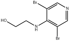 2-(3,5-dibromopyridin-4-ylamino)ethanol结构式