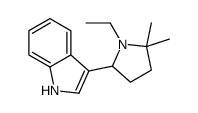 3-(1-Ethyl-5,5-dimethyl-2-pyrrolidinyl)-1H-indole Structure