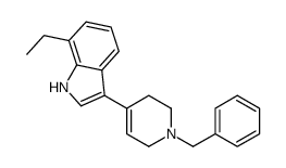 3-(1-benzyl-3,6-dihydro-2H-pyridin-4-yl)-7-ethyl-1H-indole Structure