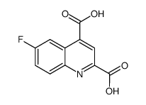 6-fluoroquinoline-2,4-dicarboxylic acid结构式