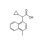 2-Cyclopropyl-2-(4-methylnaphthalen-1-yl)acetic Acid Structure