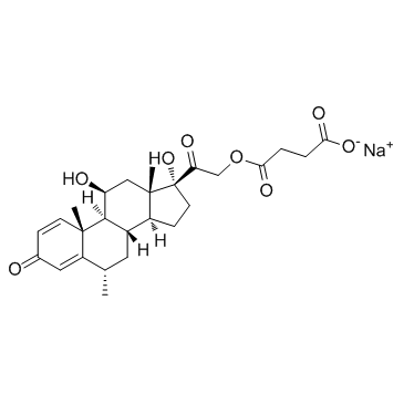 6alpha-Methylprednisolone sodium succinate structure