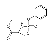 (2S)-2-((氯(苯氧基)膦)氨基)丙酸乙酯结构式