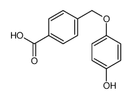 4-[(4-hydroxyphenoxy)methyl]benzoic acid结构式