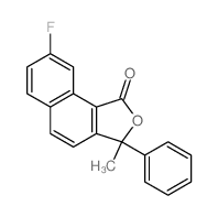 8-fluoro-3-methyl-3-phenylbenzo[g][2]benzofuran-1-one Structure