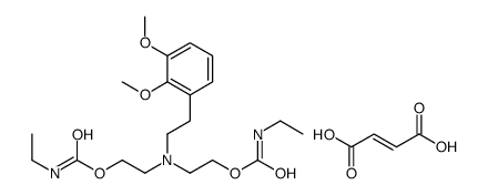 2-(2,3-dimethoxyphenyl)ethyl-bis[2-(ethylcarbamoyloxy)ethyl]azanium,(Z)-4-hydroxy-4-oxobut-2-enoate结构式