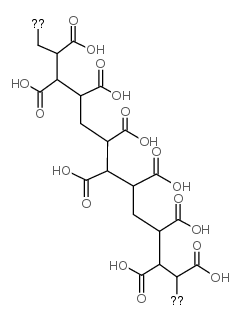 马来酸-丙烯酸共聚物结构式