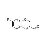 (E)-3-(4-Fluoro-2-methoxyphenyl)acrylaldehyde Structure
