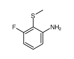 Benzenamine, 3-fluoro-2-(methylthio)- (9CI) Structure