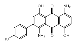 1,5-diamino-4,8-dihydroxy(4-hydroxyphenyl)anthraquinone Structure