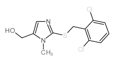 (2-[(2,6-DICHLOROBENZYL)SULFANYL]-1-METHYL-1H-IMIDAZOL-5-YL)METHANOL Structure