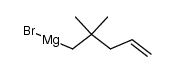 (2,2-dimethylpent-4-en-1-yl)magnesium bromide Structure