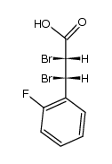 (2RS:3SR)-2,3-dibromo-3-(2-fluoro-phenyl)-propionic acid结构式