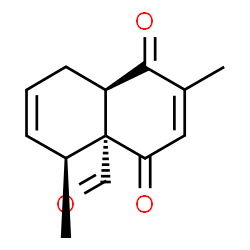 4a(4H)-Naphthalenecarboxaldehyde, 1,5,8,8a-tetrahydro-2,5-dimethyl-1,4-dioxo-, (4aR,5R,8aS)-rel- (9CI) structure