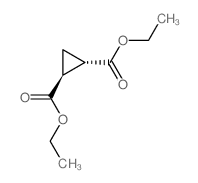 (E)-1,2-Cyclopropanedicarboxylic acid diethyl ester Structure