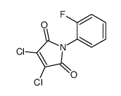 3,4-dichloro-1-(2-fluorophenyl)pyrrole-2,5-dione结构式