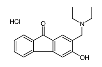 diethyl-[(3-hydroxy-9-oxofluoren-2-yl)methyl]azanium,chloride结构式