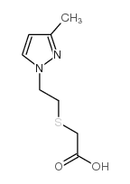 [2-(3-甲基-吡唑-1-基)-乙基磺酰基]-乙酸结构式