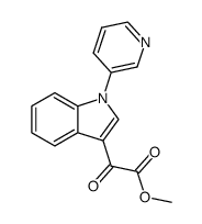 methyl 2-oxo-2-(1-(pyridin-3-yl)-1H-indol-3-yl)acetate Structure