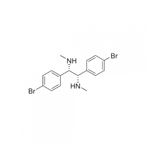 (1S,2S)-1,2-bis(4-bromophenyl)-N1,N2-dimethylethane-1,2-diamine structure