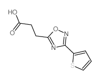 3-[3-(2-THIENYL)-1,2,4-OXADIAZOL-5-YL!PROPANOIC ACID structure