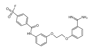 3-<2-<3-(4-Fluorsulfonyl-benzoylamino)-phenoxy>-ethoxy>-benzamidin Structure